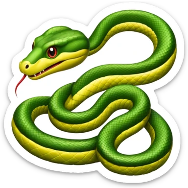 snake crawling  sticker