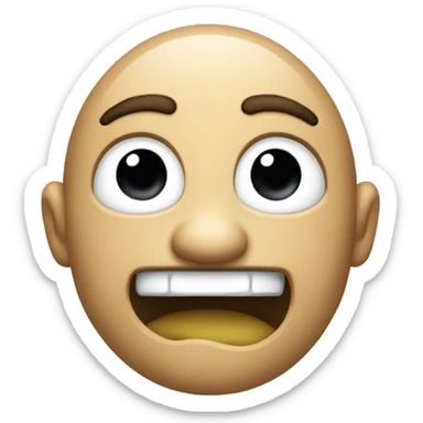 an emoji saying 1up by jdm sticker