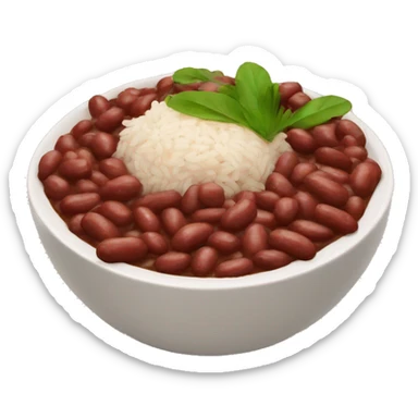 Red Beans and Rice with jerk Chicken sticker