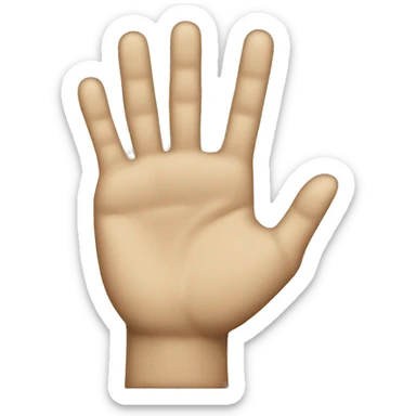 emoji pinching with right hand sticker