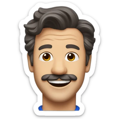 happy ted lasso sticker