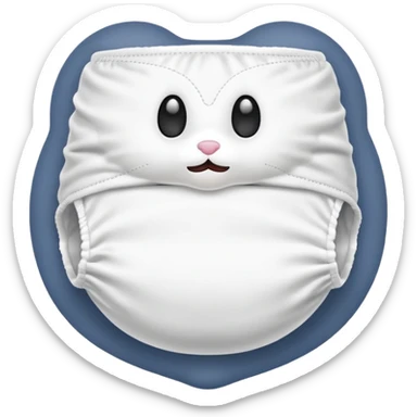 Cashmere diaper sticker