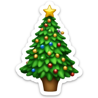 christmas tree sticker