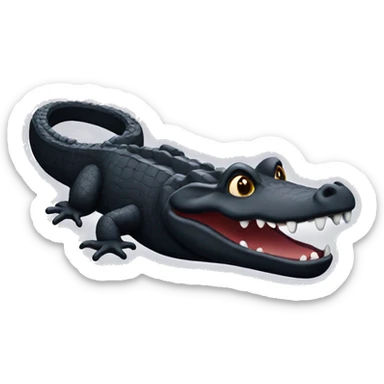 Black croc sticker