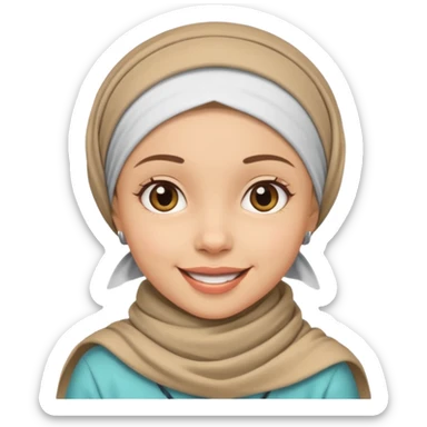 Başörtü Kapalı kız suratıdaha güzel yaparmisin  sticker