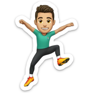 Ronaldo retourner acrobatique sticker