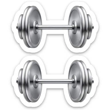 Barbell piercing earring  sticker