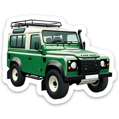 Land Rover Defender - Land Rover (Model Year: 2022) (Iconic colour: Green) sticker