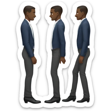 Gay man wearing heels like a woman sticker