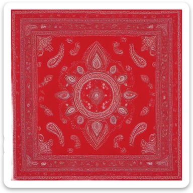 red bandana sticker