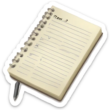 Notes agenda sticker