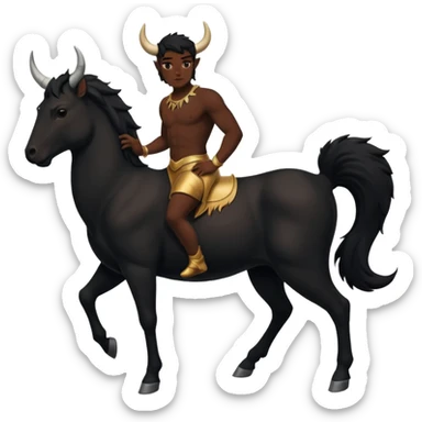 silhouettes centaur  bull sticker