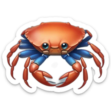 blie crab sticker