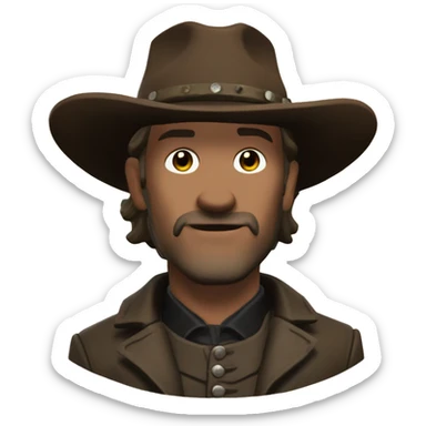 make an emoji about josiah trelawny from red dead redemtion 2 sticker