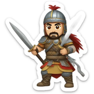 Turkic warrior sticker