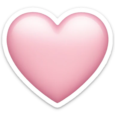 Light pink heart sticker