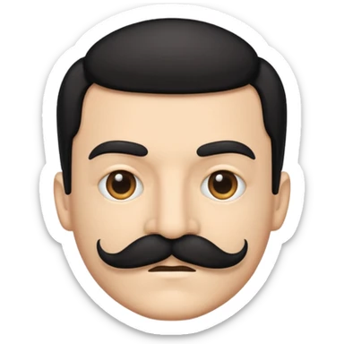 moustache template sticker