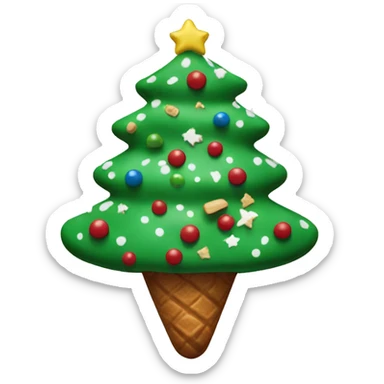 Little Debbie Christmas tree snack  sticker
