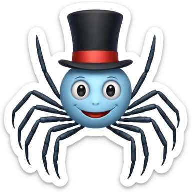 itsy bitsy spider Nursery Rhyme Character sticker