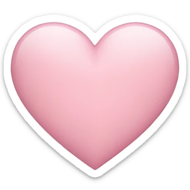 Light pink heart sticker