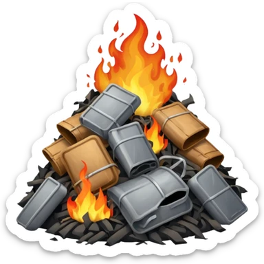 BURN TRASH sticker
