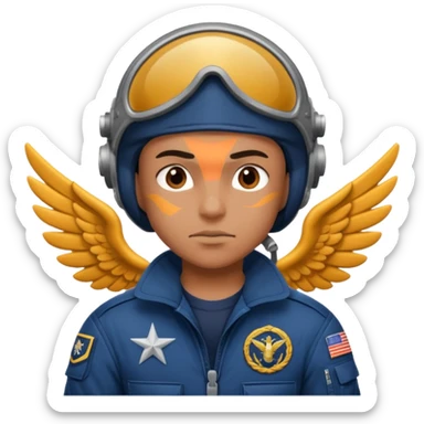 serious fighter of the navy sticker