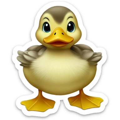 Baby duck sticker