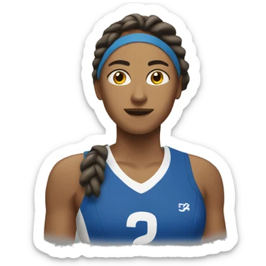 jugadora de voley  sticker