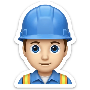 Blue construction hard hat




































 sticker