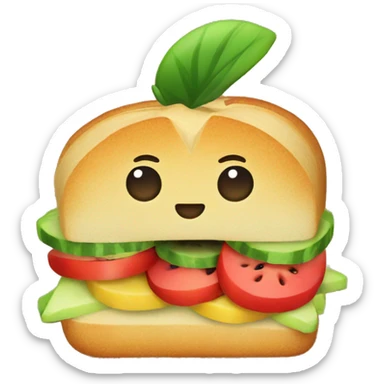 Fruit sando sticker