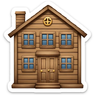 biggest wood house sticker