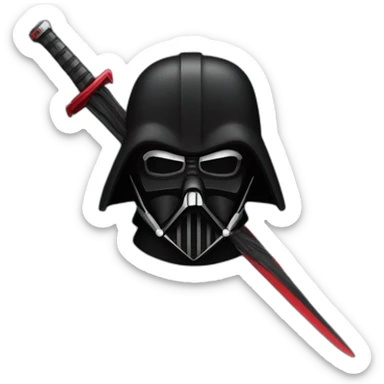 Dark vador sabre rouge sticker