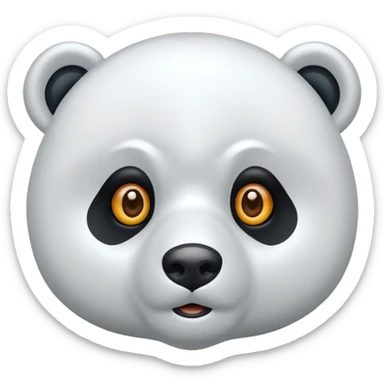 Puedes hacer un oso polar el cual este con un ojo cerrado y el otro abierto  sticker