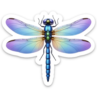 Periwinkle Dragonglfly emoji sticker