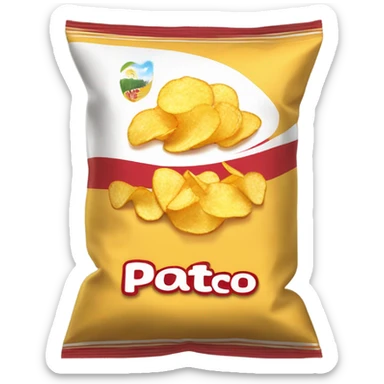 potato chips bag sticker