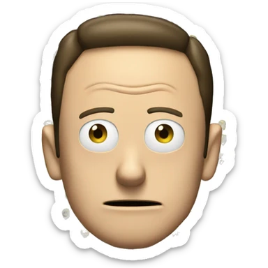 rick and morty,  elon musk sticker