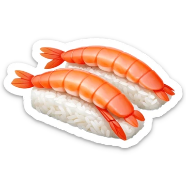 Shrimp nigiri sticker