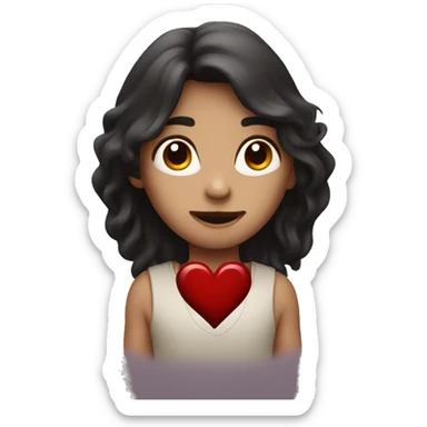 dark red heart sticker