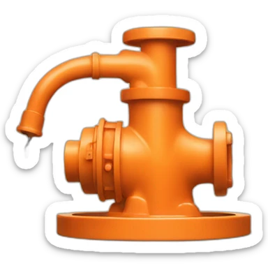 water pump orange sticker
