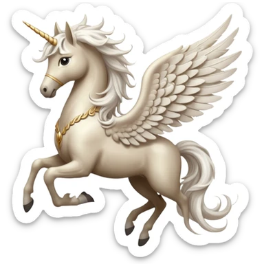 Whimsical pegasus  sticker