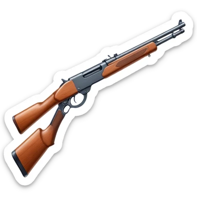 classic hunting rifle sticker
