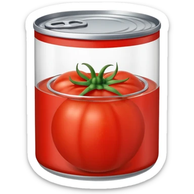 Glass cannned tomato  sticker