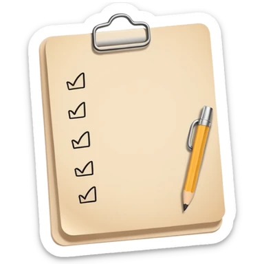 beige to do list sticker