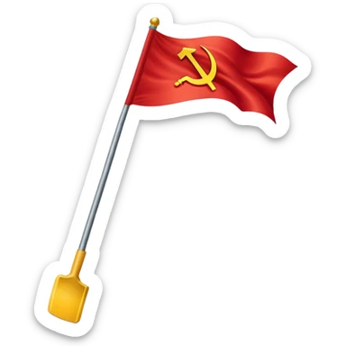Communist flag sticker