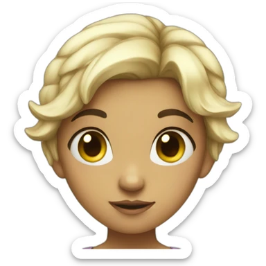 Indifferent fairy girl sticker