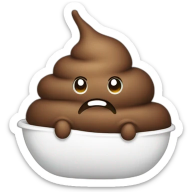 poop that is pooping sticker