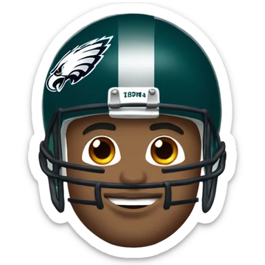 philadelphia eagle offensive lineman football sticker