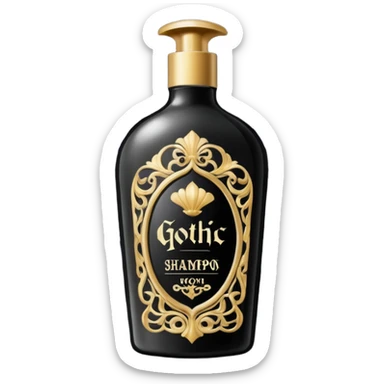 gothic shampoo sticker
