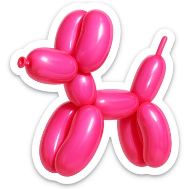 pink balloon sticker