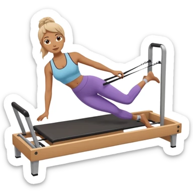 Me doing Pilates on the reformer sticker